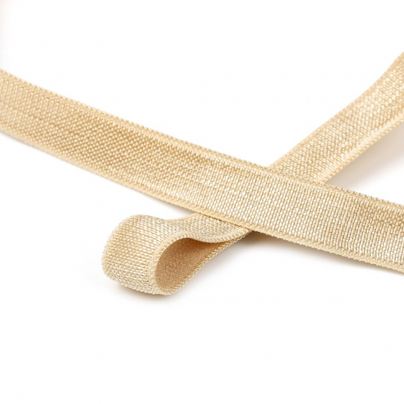 Резинка TBY бельевая окантовочная блестящая шир.10мм цв.S126 бежевый уп.50 м