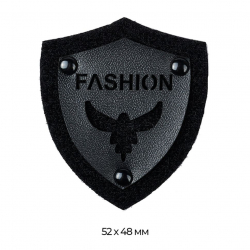 Аппликация пришивная арт.TBY.SHS1022 FASHION BLACK 5,2х4,8см уп.20шт