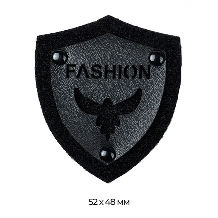 Аппликация пришивная арт.TBY.SHS1022 FASHION BLACK 5,2х4,8см уп.20шт