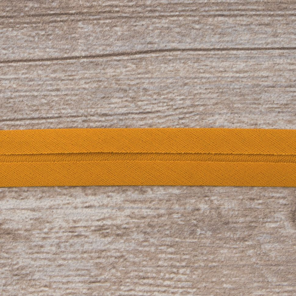 Косая бейка хлопок/полиэстер 20 мм, 25 м, цвет 110, рыжий