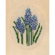 Набор для вышивания PERMIN арт.17-2189 Открытка Гиацинты 9х13 см