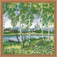 Набор для вышивания РИОЛИС арт.1436 Березовая роща 40х40 см