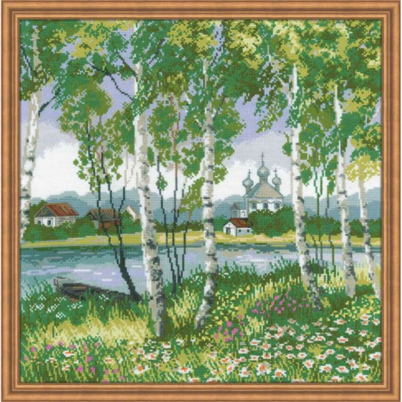 Набор для вышивания РИОЛИС арт.1436 Березовая роща 40х40 см