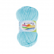 Пряжа ALPINA HOLLY MELANGE (100% мерсеризованный хлопок) 10х50г/200м цв.08 бирюза/т.бирюза