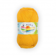 Пряжа ALPINA XENIA (100% мерсеризованный хлопок) 10х50г/240м цв.016 т.желтый
