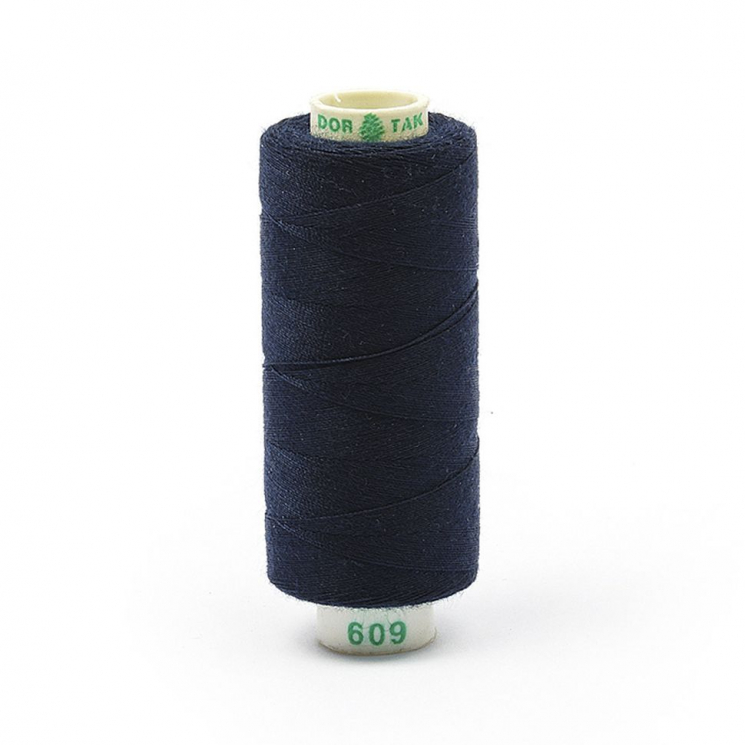Нитки Dor Tak бытовые 40/2 полиэстер 366м цв.609 синий