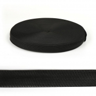 Тесьма вязаная окантовочная 24мм арт.001-24 плотность 2,6 г/м цв.черный уп.1000м Тесьма вязаная окантовочная 24мм арт.001-24 плотность 2,6 г/м цв.черный уп.1000м