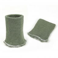 Манжеты 6,5х8 см 100% ПАН арт.МРД: 32/2 рапорт 2х1 плетение ластик цв. 383/1 кактус 10 пар