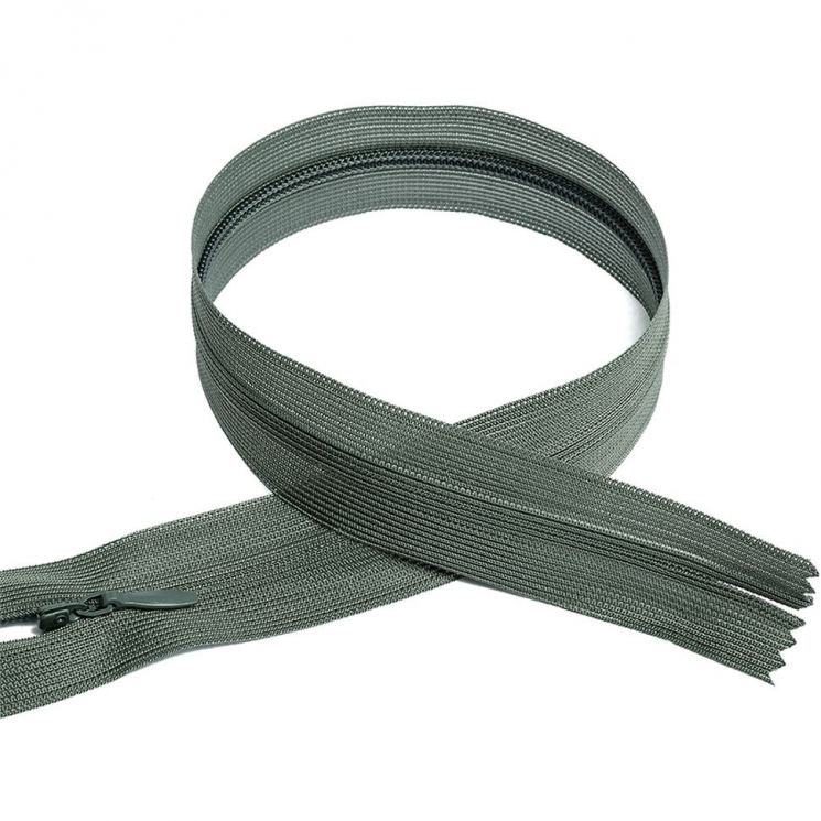 Молния MaxZipper пласт. потайная №3 20см н/р цв.F320 серый уп.50шт