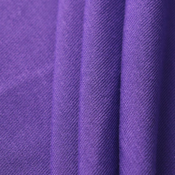Ткань Трикотаж вискозный 270 г/м? 95% вискоза, 5% спандекс шир.150 см арт.Р.15172.09 цв.09 фиолетовый рул.25м
