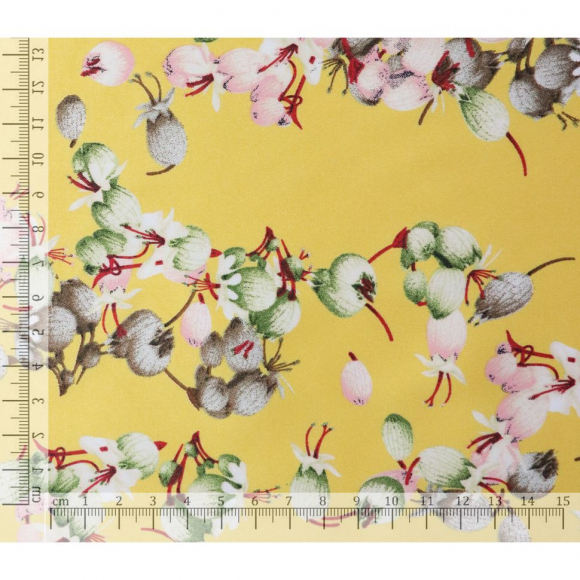 Ткань шелк Армани 90 г/м? 97% полиэстер, 3% спандекс шир.145 см арт.Р.20233.02 цв.02 горчичный уп.25м