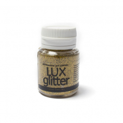Декоративные блестки LUXART Glitter арт.STR.GL4V20 голографическое золото 20мл