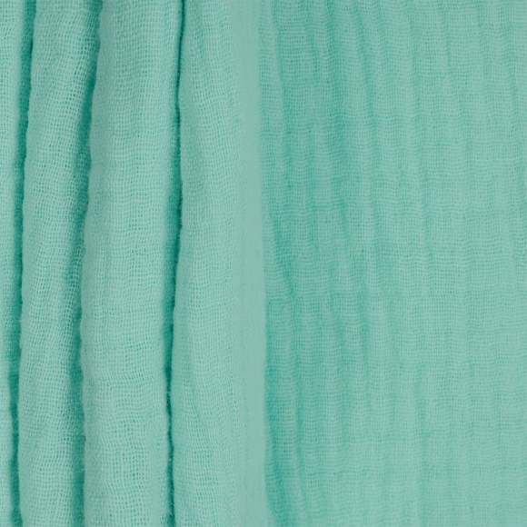 Ткань Муслин 125 г/м? 100% хлопок шир.130 см арт.TBY.Mus.24723.44 цв.44 тиффани уп.5м