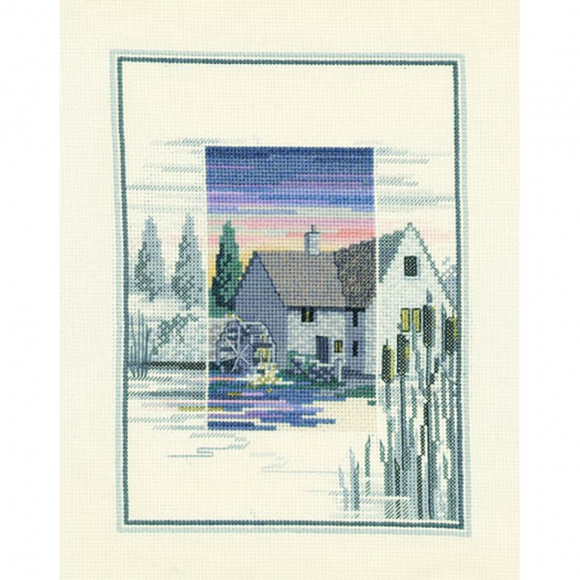 Набор для вышивания DERWENTWATER DESIGNS арт.TWL08 Water Mill 20х14 см