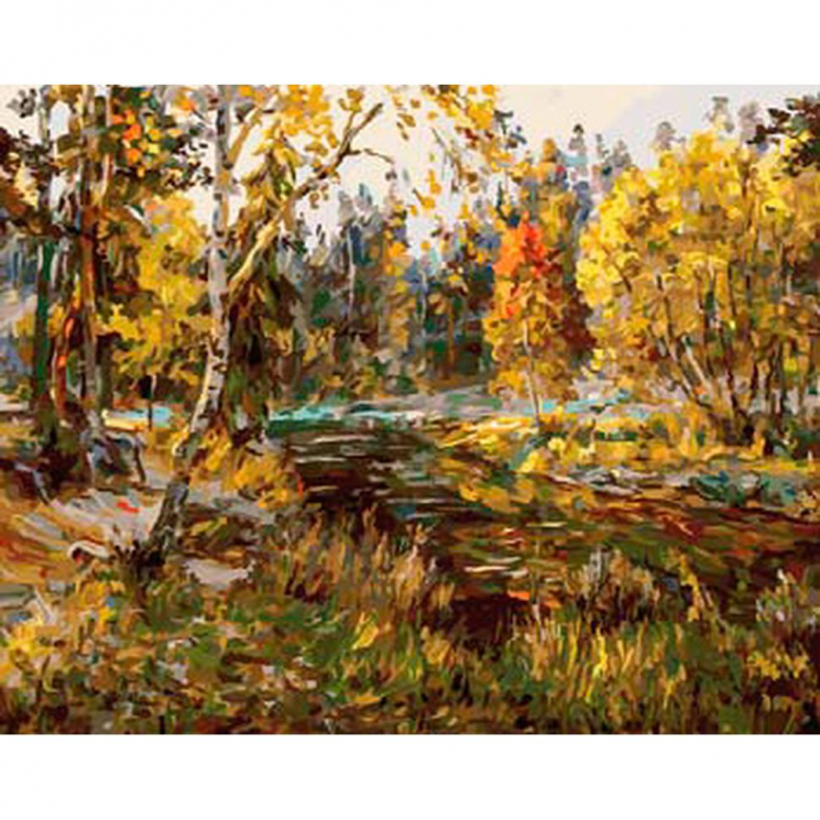 Картины по номерам Белоснежка арт.БЛ.197-AS Осенний мотив 30х40 см