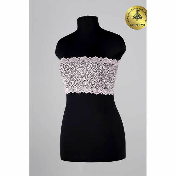 Кружево-стрейч KRUZHEVO арт.TBY.L1351 шир.180мм цв.081 лососевый уп.25м