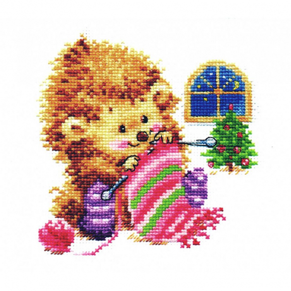 Набор для вышивания АЛИСА арт.0-120 А кому вяжу - не скажу! 13х13 см Набор для вышивания АЛИСА арт.0-120 А кому вяжу - не скажу! 13х13 см