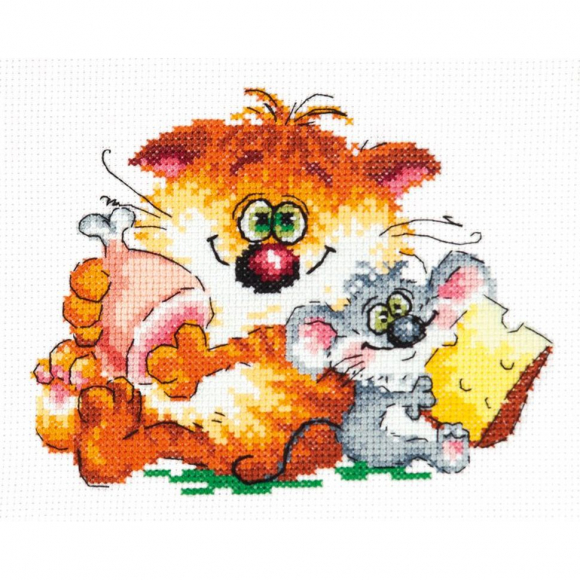 Набор для вышивания ЧУДЕСНАЯ ИГЛА арт.18-75 Нам ли жить в печали! 15х12см