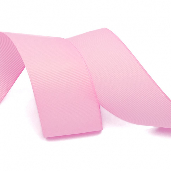 Лента Ideal репсовая в рубчик шир.38мм цв. 148 холод.розовый уп.27,42м