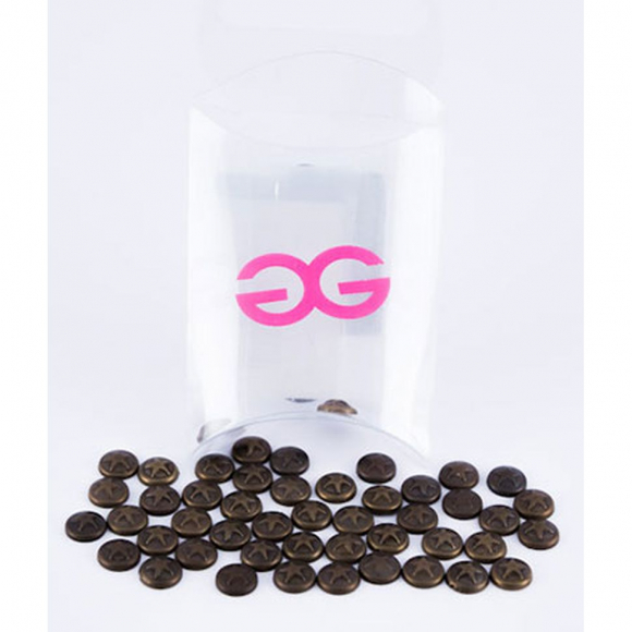 Термоклеевые украшения для декора "Round with artwork Copper Peaple TZ012", 1упак. (48шт)