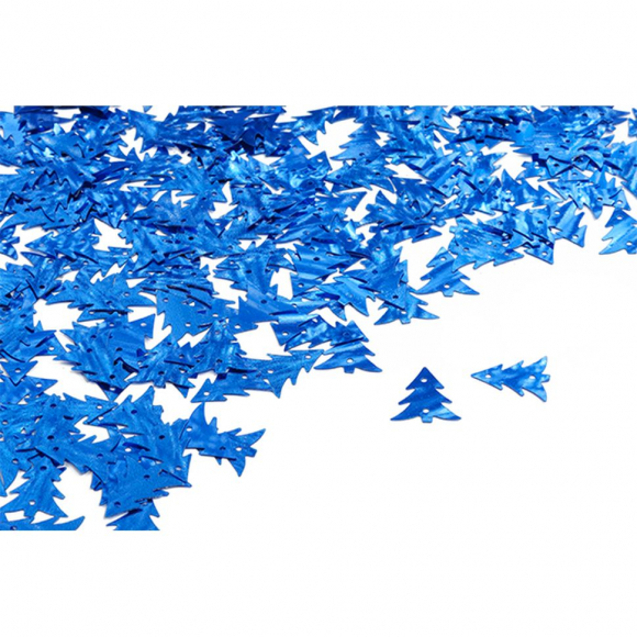 Пайетки россыпью TBY-FLK780 11х16мм цв.005 синий уп.50г