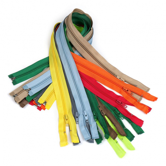 Молния MaxZipper пласт. спираль №5-N 60см АССОРТИ №1 уп.10цв х 5шт Молния MaxZipper пласт. спираль №5-N 60см АССОРТИ №1 уп.10цв х 5шт