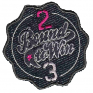Термоаппликация HKM "Button Bound to win, pinke 2"