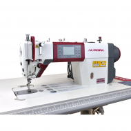Прямострочная промышленная швейная машина Aurora A-8E (Дизайнерские строчки, два подвижных ножа, закрытая смазка)