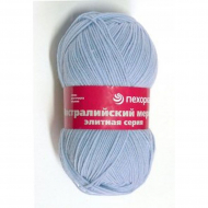 Пряжа для вязания ПЕХ Австралийский меринос (95% мериносовая шерсть, 5% акрил высокообъемный) 5х100г/400м цв.195 незабудка