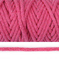 Шнур круглый х/б 08мм с наполнителем цв.2127 розовый уп.50м