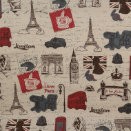 Ткань Лен, арт.TBY.DJ.63, 140г/м?, 30% лен 70% хлопок, шир.150см, уп.1м