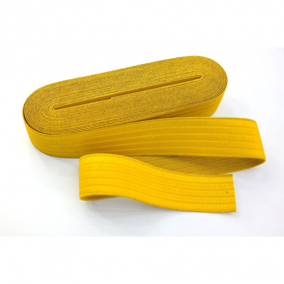 113959_Резинка-пояс, 40 мм, цвет желтый