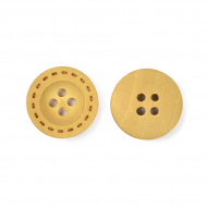 Пуговицы деревянные TBY BT.WD.655 цв.бежевый 28L-18мм, 4 прокола, 20 шт