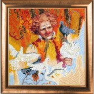 Рисунок на ткани BUTTERFLY арт. CA454 Голубка 26х27 см Рисунок на ткани BUTTERFLY арт. CA454 Голубка 26х27 см