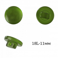 Пуговицы пластик арт.TBY.383.11.462 цв.462 хаки перламутр, 18L-11мм, на ножке, 200шт