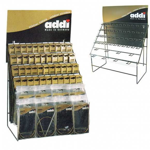 13992_Стенд для спиц и крючков addi, 52 х 66 х 30 см, 52 еврокрючка