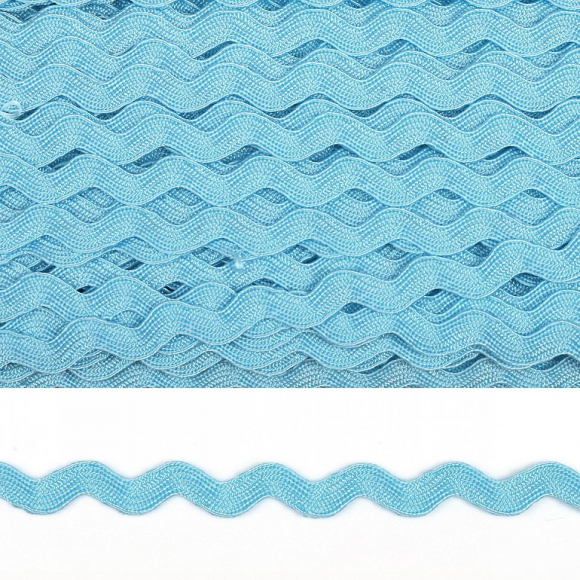 Тесьма декоративная Вьюнчик арт.TBY.64312 шир.5мм цв.F203 голубой уп.32,92м