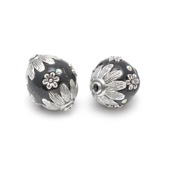 Бусины Этника TESORO арт. TS.A2787 цв.2 черный никель 21х18 мм in ?2 мм