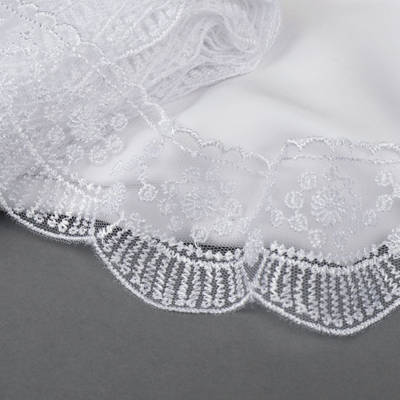 Кружево на жесткой сетке Exclusive арт.TBY J2052W-2 шир.55мм цв.01 белый уп.13,71м Кружево на жесткой сетке Exclusive арт.TBY J2052W-2 шир.55мм цв.01 белый уп.13,71м