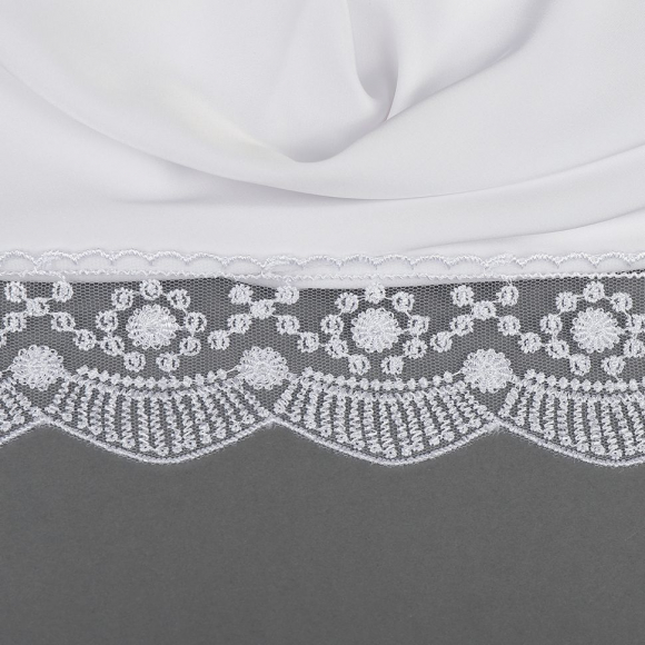 Кружево на жесткой сетке Exclusive арт.TBY J2052W-2 шир.55мм цв.01 белый уп.13,71м Кружево на жесткой сетке Exclusive арт.TBY J2052W-2 шир.55мм цв.01 белый уп.13,71м