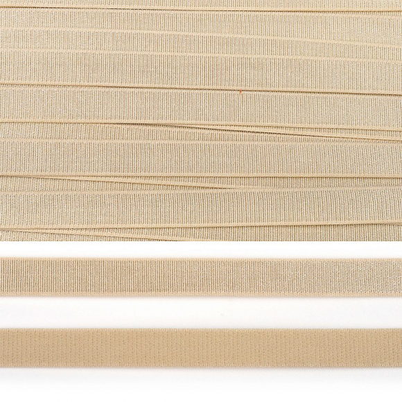 Резинка TBY бельевая (для бретелей) 15мм арт.RBB15126S цв.S126 бежевый уп.25м