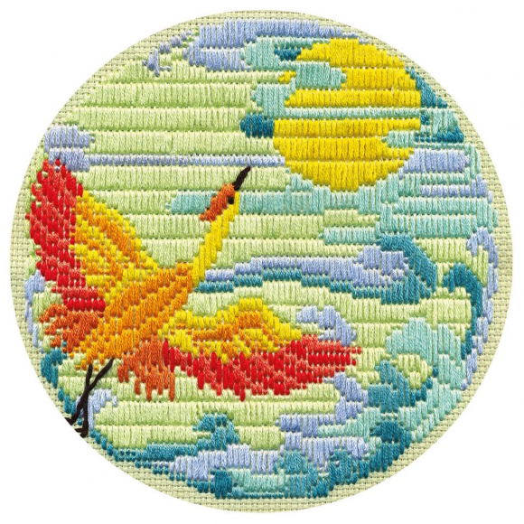 Набор для вышивания PANNA арт. PT-0757 Журавль 19х19 см