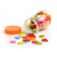 Пуговицы пластик Бабочки, TBY-007 цв.ассорти 20L-12,5мм, 2 прокола, 30 г