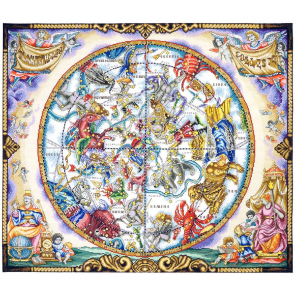 Набор для вышивания МАРЬЯ ИСКУСНИЦА арт.11.005.05 Карта созвездий 65х55 см