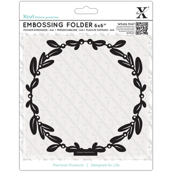 Форма для эмбоссирования "Рамка - Омела"