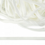 Шнур плоский полиэфир 07 мм арт. 1с-34 цв.301 белый уп.200м