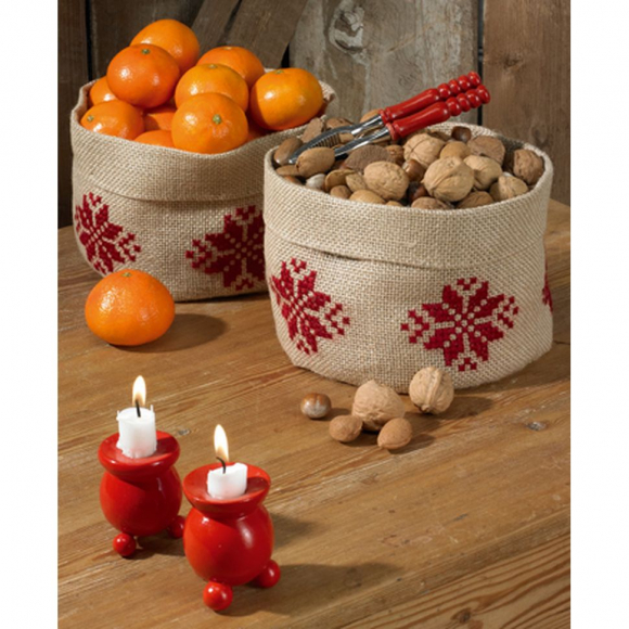 Набор для вышивания PERMIN арт.79-4225 Корзинка Звёзды 21х15 см