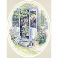Набор для вышивания DIMENSIONS арт.DMS-35124 Садовая калитка 20х25 см