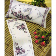 Набор для вышивания PERMIN арт.83-0914 Подушка Ангел 59х29 см