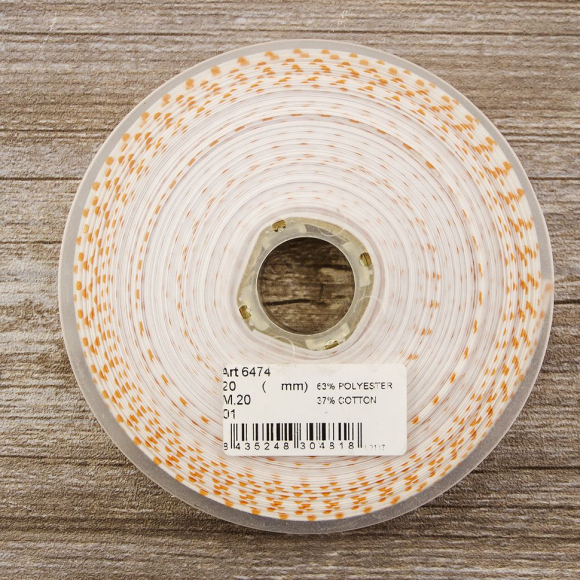 Косая бейка с рисунком SAFISA, арт.6474, 20 мм, 25 м, цвет 01